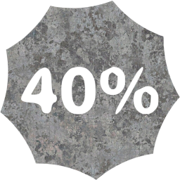 40 percent badge icon