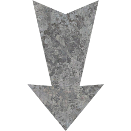 Eroded metal arrow down 4 icon - Free eroded metal arrow icons - Eroded ...