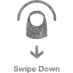 swipe down 2 icon