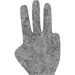 three fingers icon