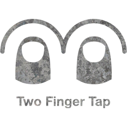 two finger tap 2 icon