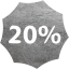 20 percent badge