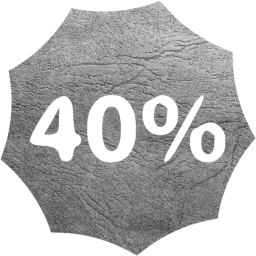 40 percent badge icon