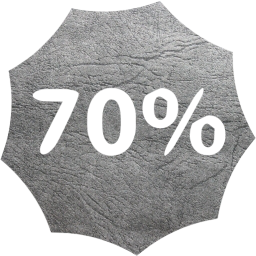 70 percent badge icon