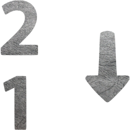 numerical sorting 2 icon