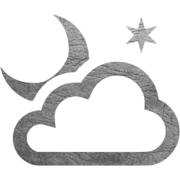 partly cloudy night icon