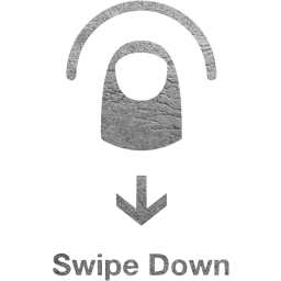 swipe down 2 icon