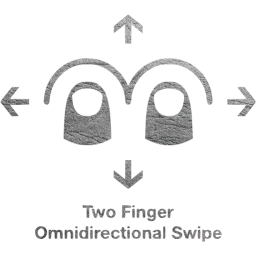 two finger omnidirectional swipe 2 icon