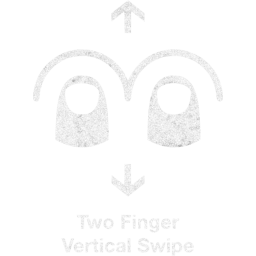 two finger vertical swipe 2 icon