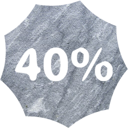 40 percent badge icon