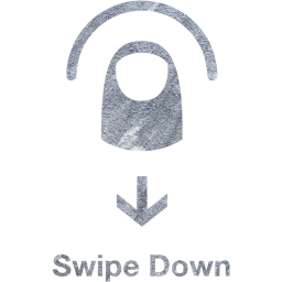 swipe down 2 icon