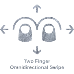 two finger omnidirectional swipe 2 icon