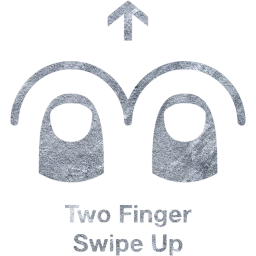 two finger swipe up 2 icon