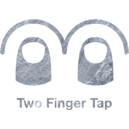 two finger tap 2 icon