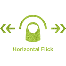 horizontal flick 2 icon