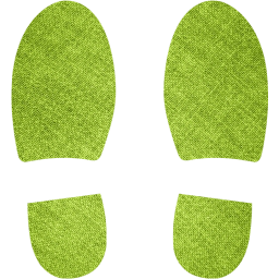 shoes footprints icon