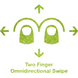 two finger omnidirectional swipe 2 icon