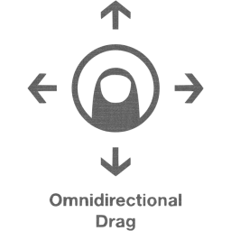 omnidirectional drag 2 icon