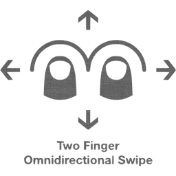 two finger omnidirectional swipe 2 icon