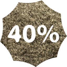 40 percent badge icon