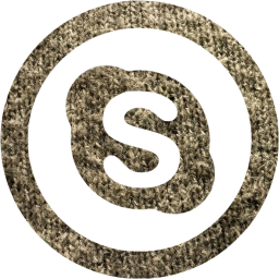 gray skype logo