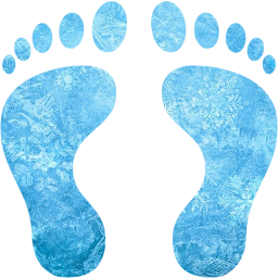 human footprints icon