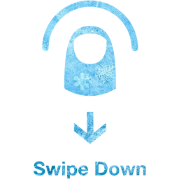 swipe down 2 icon