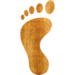 left footprint icon