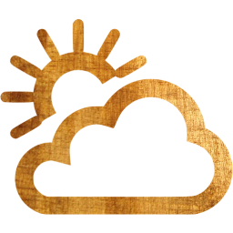 partly cloudy day icon