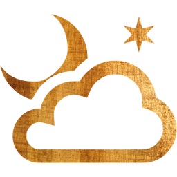 partly cloudy night icon