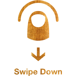 swipe down 2 icon