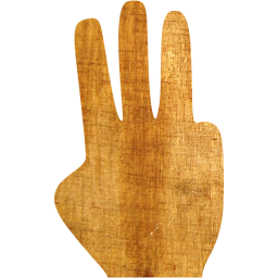 three fingers icon