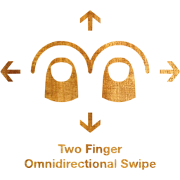 two finger omnidirectional swipe 2 icon