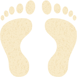 human footprints icon