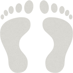 human footprints icon