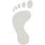 left footprint