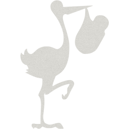 stork with bundle icon