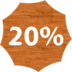 20 percent badge icon