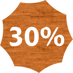 30 percent badge icon