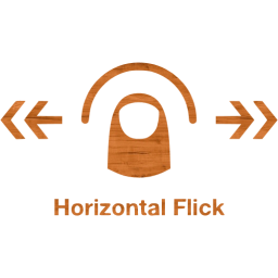 horizontal flick 2 icon