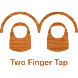 two finger tap 2 icon