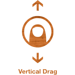 vertical drag 2 icon