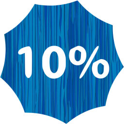 10 percent badge icon