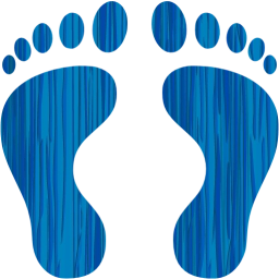 human footprints icon