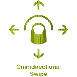 omnidirectional swipe 2 icon