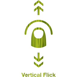 vertical flick 2 icon