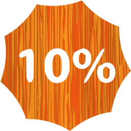 10 percent badge icon