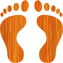 human footprints icon