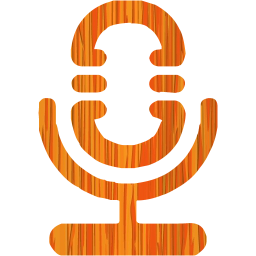 Sketchy orange microphone 10 icon - Free sketchy orange microphone