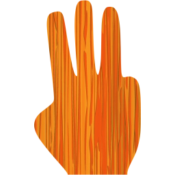 three fingers icon